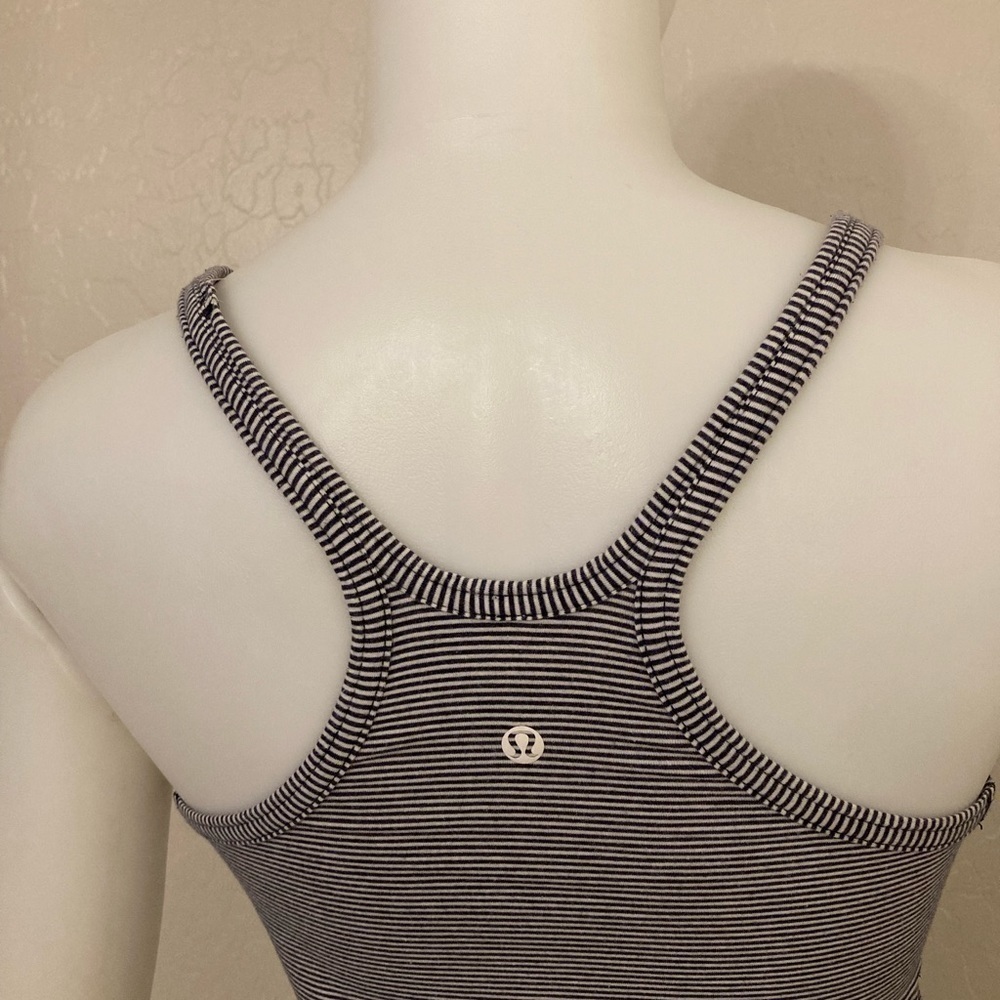 Lululemon Blue and White Striped Racerback Tank Small - Picture 7 of 9
